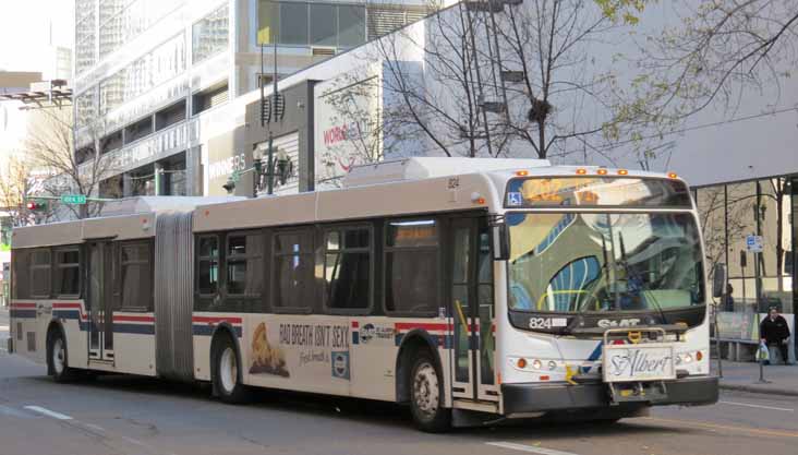 St Albert Transit New Flyer D60LFR 824